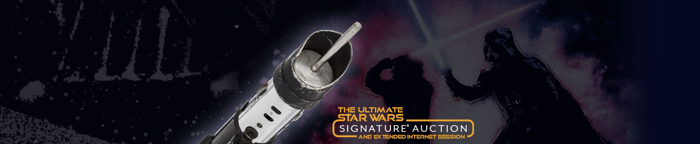 Darth Vader's Screen-Matched Hero Dueling Lightsaber from Star Wars: The Empire Strikes Back (1980) and Star Wars: Return of the Jedi (1983). 
