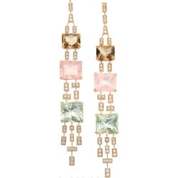 H. Stern Diamond, Multi-Stone, Gold Earrings
