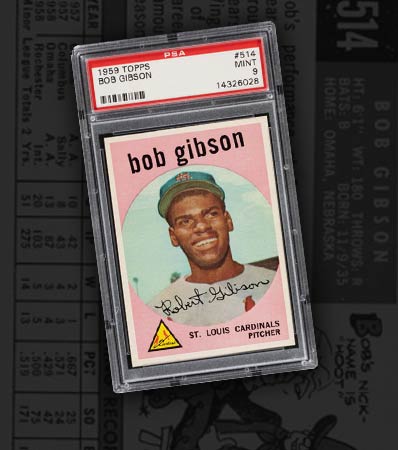 1959 Topps Bob Gibson #514 PSA Mint 9 