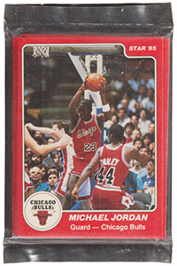 1984 Star Co. Chicago Bulls Team Set (12) - In Original Sealed Bag with Jordan on Front