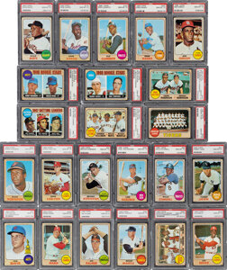 1968 Topps Baseball PSA Graded Complete Set (598) - Ranked #2 on the PSA Set Registry