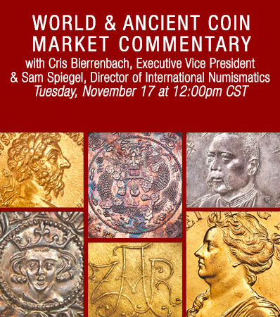 World & Ancient CoinMarket Commentary