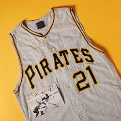 1967 Roberto Clemente Game Worn Pittsburgh Pirates Jersey -- Photo Matched