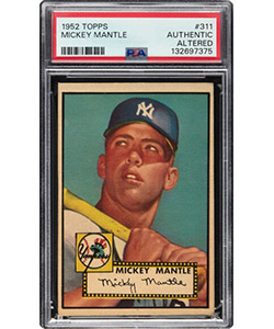 1952 Topps Mickey Mantle #311 PSA Authentic
