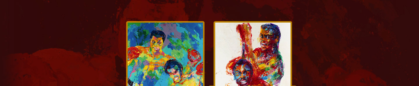 1974 'The Rumble in the Jungle' Muhammad Ali vs. George Foreman Original Painting by LeRoy Neiman from The Don King Collection.