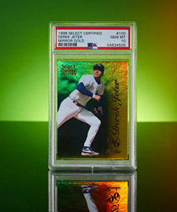 1996 Select Certified Mirror Gold Derek Jeter #100 PSA Gem Mint 10 -- Population Two