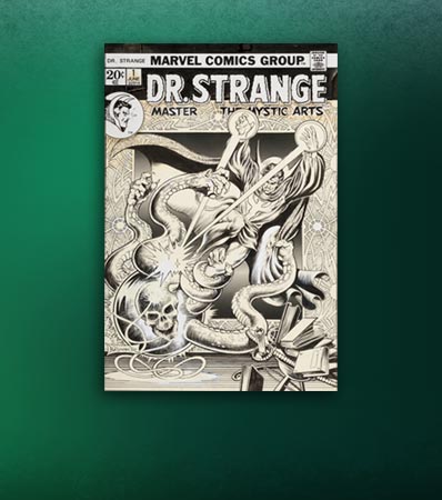 Frank Brunner Doctor Strange #1 Cover Original Art (Marvel, 1974).