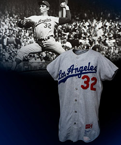 1966 Sandy Koufax Game Worn & Signed Los Angeles Dodgers Jersey, SGC Superior & Photo Matched