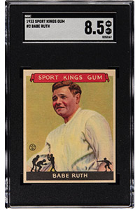 1933 Sport Kings Babe Ruth #2 SGC NM-MT+ 8.5 - Only One Superior