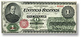 How much is a 1862 Legal Tender $1 worth?