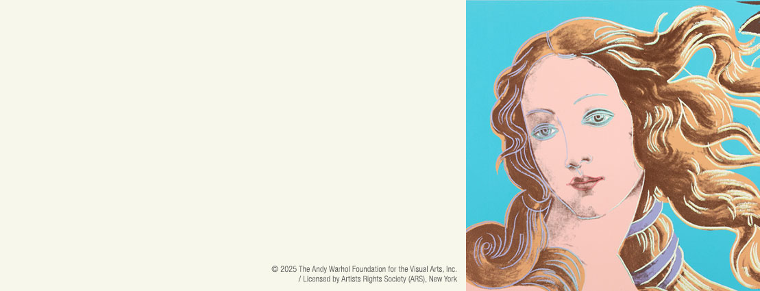Andy Warhol (1928-1987) One Work, from Details of Renaissance Paintings (Sandro Botticelli, Birth of Venus, 1482), 1984
