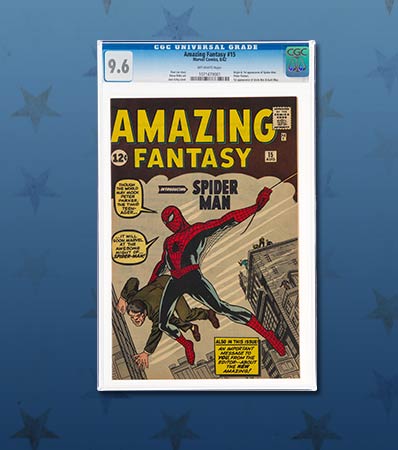 Amazing Fantasy #15 (Marvel, 1962) CGC NM+ 9.6 Off-white pages. 