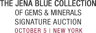 October 4  The Jena Blue Collection of Gemstones Signature Auction - New York #5434