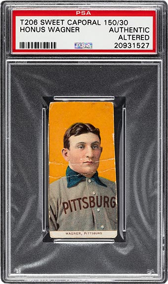 1909-11 T206 Sweet Caporal 150/25 Honus Wagner PSA Authentic. 