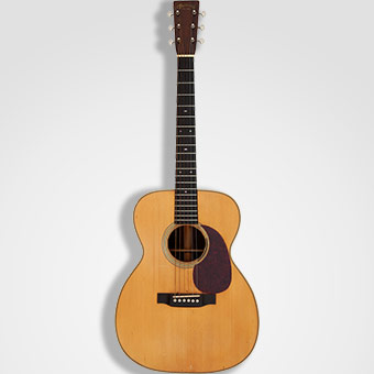 Johnny Cash's Martin 000-28 Natural Acoustic Guitar, Serial # 65756 Owned by Graham Nash. 