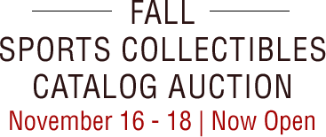 November 16 - 18 Sports Collectibles Catalog Auction - Dallas #7200