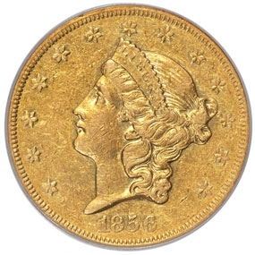 1856-O Double EagleAU53 PCGS
