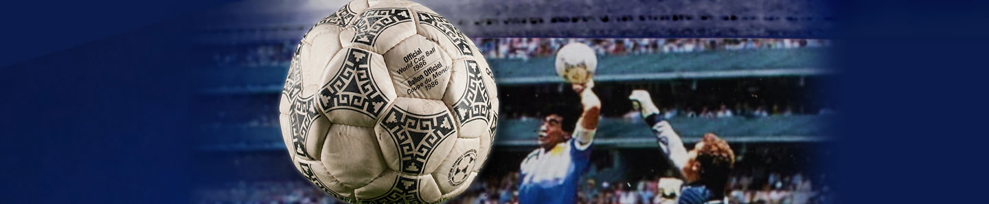 1986 Diego Maradona Historic "Hand of God" & "Goal of the Century" Game Used Soccer Ball -- Photo Matched!