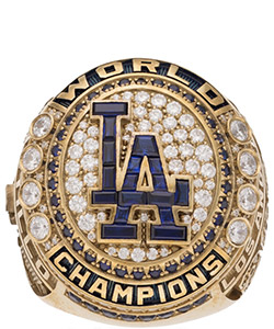 2024 Los Angeles Dodgers World Series Championship Ring (Castillo) - With Light Up Jostens Box
