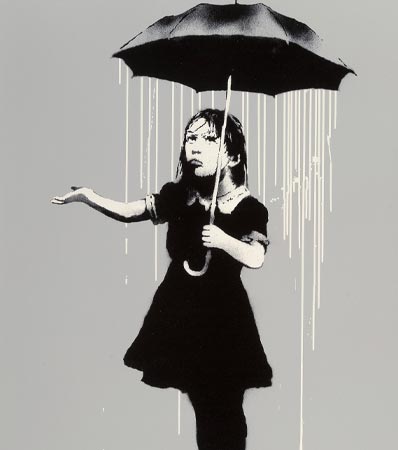 Banksy NOLA (White Rain), 2008