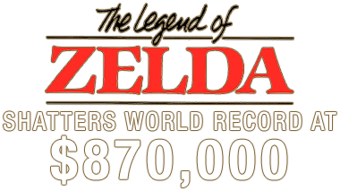 The Legend of Zelda - Sold for $870,000