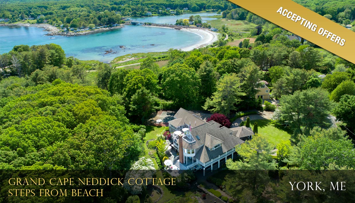 Grand Cape Neddick Cottage Steps from Beach Luxury Real Estate