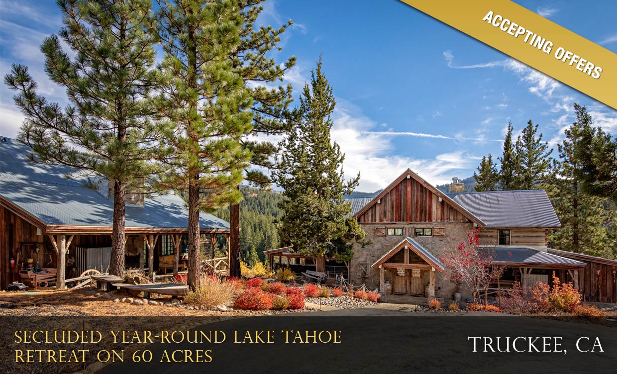 Exceptional 60-Acre Backcountry Mountain Retreat Near Lake Tahoe