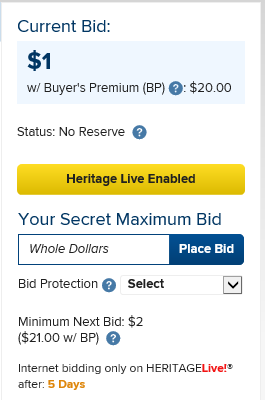 Bidding Tutorial Screenshot 1