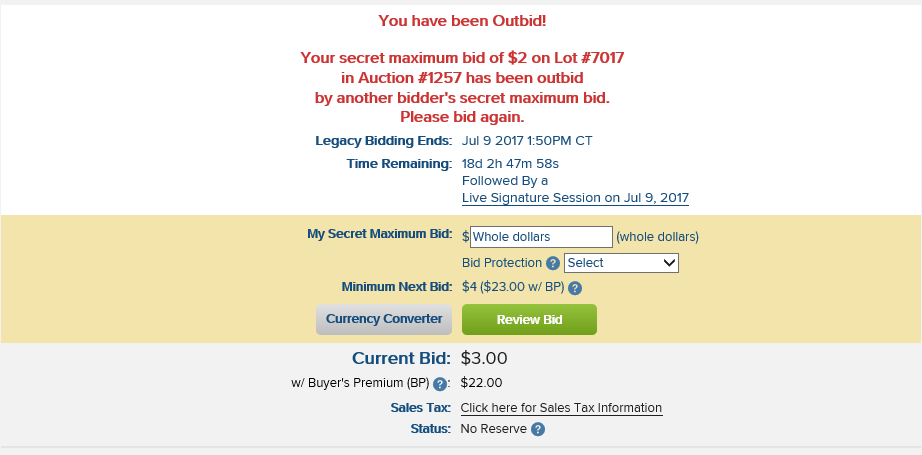 Bidding Tutorial Screenshot 3