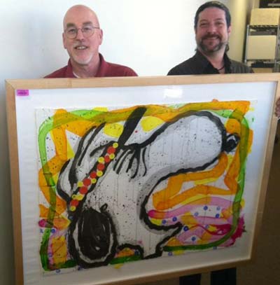 Tom Everhart 'Sport Snoopy' Painting Original Art (2006)