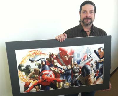 Alex Ross 'Wizard the Comics Magazine' #42 Marvel Heroes Triple-Panel Cover Original Art (Wizard, 1995)