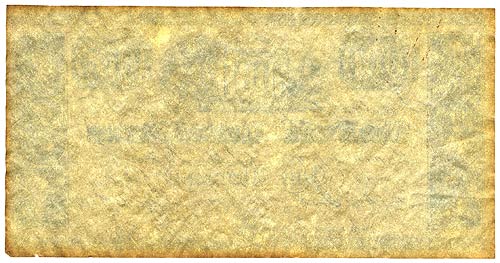 The Bank of United States $1000 1840 - Reverse