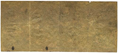 Confederate States of America $1000 1861 - Reverse