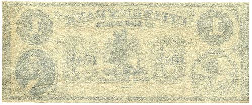 Citizens' Bank of Louisiana $1 18__ - Reverse
