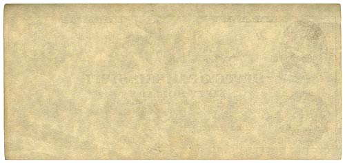 State of Mississippi $50 1863 - Reverse